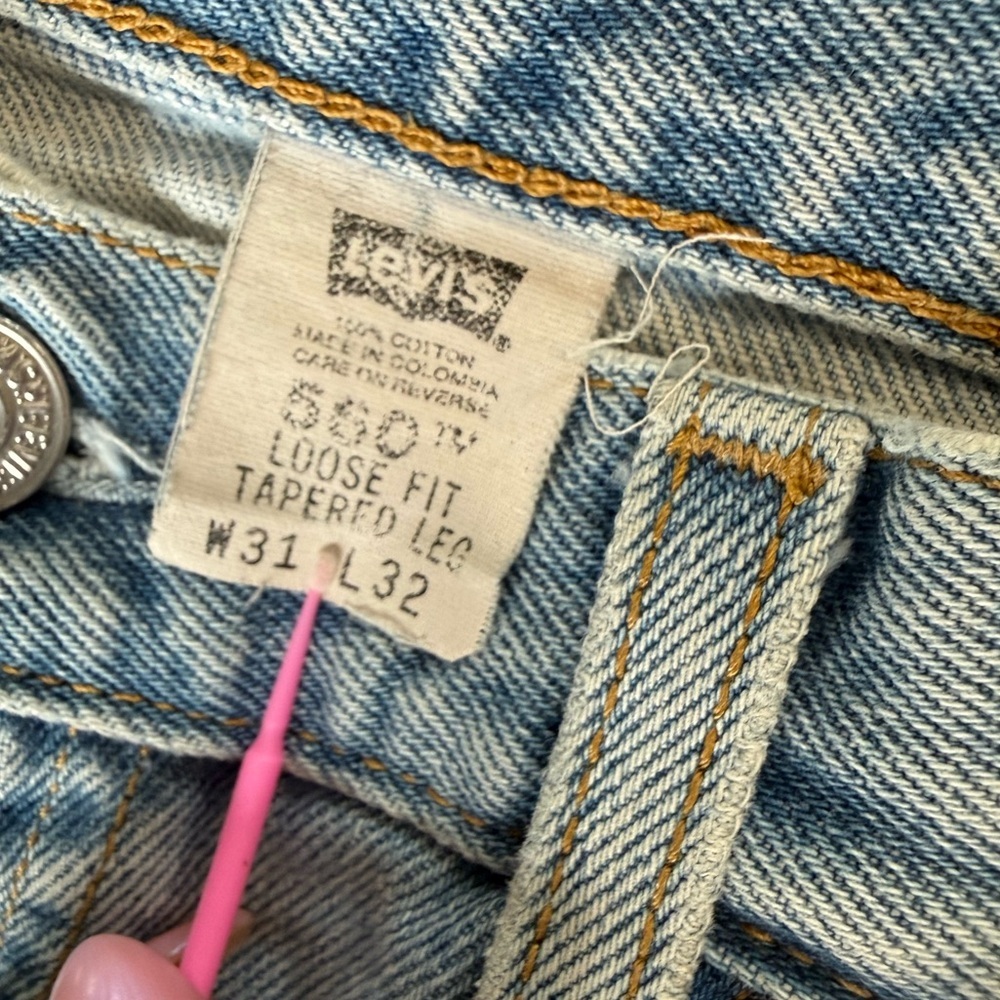 Levi's Light Blue Boyfriend Jeans custom made 30x30 - Picture 11 of 16